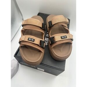 Seichi Sandni Sandoru Sandals,Mocha Slide, Neoprene Rubber,Men's Size 11, NIB